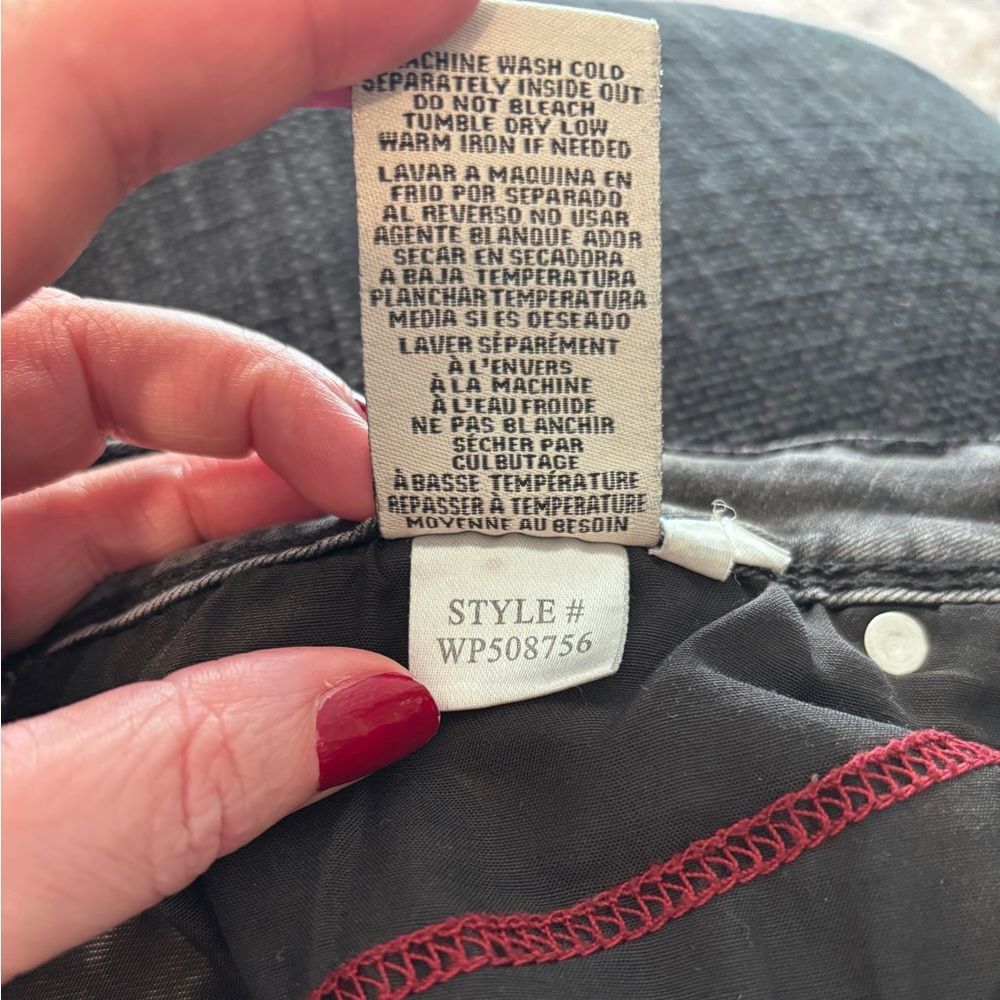 Royalty For Me Wanna Better Butt Jeans Women’s Size 8 Distressed Black Skinny - Picture 8 of 10